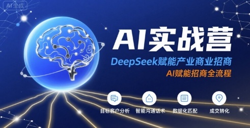AI实战营：DeepSeek赋能产业商业招商，AI赋能招商全流程- / , :云网创-创业知识付费平台